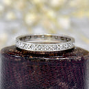 Art Deco Platinum Diamond Full Eternity Ring, Circa 1930s–1940s