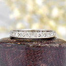Art Deco Platinum Diamond Full Eternity Ring, Circa 1930s–1940s