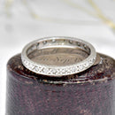 Art Deco Platinum Diamond Full Eternity Ring, Circa 1930s–1940s
