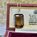 Vintage Large Smoky Quartz Pendant, Approx. 18.12ct