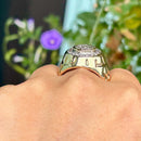 Vintage 9ct Yellow Gold 0.75ct Diamond Statement Ring