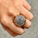 Vintage 9ct Yellow Gold 0.75ct Diamond Statement Ring