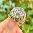 Vintage 9ct Yellow Gold 0.75ct Diamond Statement Ring