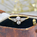Art Deco Diamond Toi et Moi Ring in 18ct Yellow Gold & Platinum, Circa 1930–40s