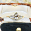 Art Deco Diamond Toi et Moi Ring in 18ct Yellow Gold & Platinum, Circa 1930–40s