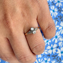 Art Deco Diamond Toi et Moi Ring in 18ct Yellow Gold & Platinum, Circa 1930–40s