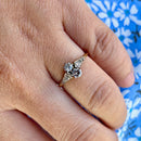 Art Deco Diamond Toi et Moi Ring in 18ct Yellow Gold & Platinum, Circa 1930–40s