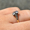 Art Deco Diamond Toi et Moi Ring in 18ct Yellow Gold & Platinum, Circa 1930–40s