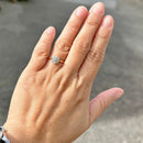 Edwardian 18ct Yellow Gold & Platinum Old-Cut Diamond Daisy Cluster Ring