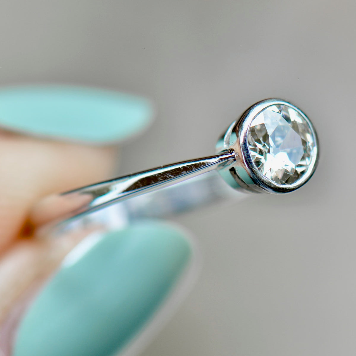 アンティーク ビンテージ オールドカット ダイヤモンド ソリテールリング 18金 アンティーク オールドカット ダイヤモンド ソリテールリング 18金