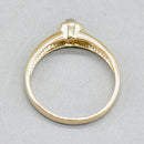 Vintage Moonstone 9ct Yellow Gold Solitaire Bezel Set Stacking Ring (0.26ct)