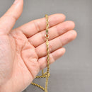 Vintage 9ct Yellow Gold Rope Chain 18 Inch Long