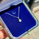 18ct White Gold Diamond Solitaire Pendant (VVS/F-G) & Chain Set