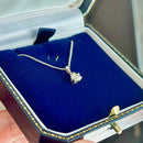 18ct White Gold Diamond Solitaire Pendant (VVS/F-G) & Chain Set