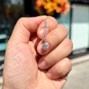 18ct White Gold Diamond Solitaire Pendant (VVS/F-G) & Chain Set