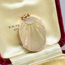 Antique Engine-Turned 9ct Rose Gold Oval Locket by Payton, Pepper & Sons Ltd, Chester Hallmarked