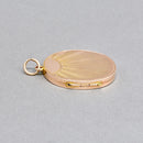 Antique Engine-Turned 9ct Rose Gold Oval Locket by Payton, Pepper & Sons Ltd, Chester Hallmarked