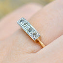 Art Deco Diamond 18ct Gold & Platinum Four-Stone Ring