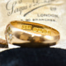 Antique Chester Hallmarked 1902 Trilogy Diamond Gypsy Set 18ct Yellow Gold Ring