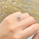 Diamond Cluster Engagement Ring (0.45ct)
