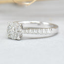 Diamond Cluster Engagement Ring (0.45ct)