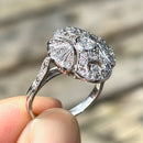 Vintage Diamond Statement Ring 18ct White Gold (Approx. 1.07ct)