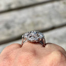 Vintage Diamond Statement Ring 18ct White Gold (Approx. 1.07ct)