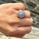 Vintage Diamond Statement Ring 18ct White Gold (Approx. 1.07ct)