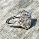 Vintage Diamond Statement Ring 18ct White Gold (Approx. 1.07ct)