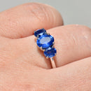 Sapphire Three-Stone Ring in 18ct White Gold (1.73cts)