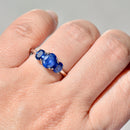 Sapphire Three-Stone Ring in 18ct White Gold (1.73cts)