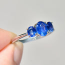 Sapphire Three-Stone Ring in 18ct White Gold (1.73cts)