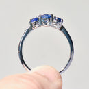 Sapphire Three-Stone Ring in 18ct White Gold (1.73cts)