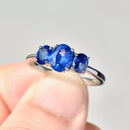 Sapphire Three-Stone Ring in 18ct White Gold (1.73cts)