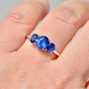Sapphire Three-Stone Ring in 18ct White Gold (1.73cts)