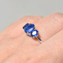 Sapphire Three-Stone Ring in 18ct White Gold (1.73cts)