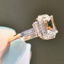 Colour-Change Turkizite (Csarite) and Diamond 9ct Yellow Gold Halo Ring (1.43cts)