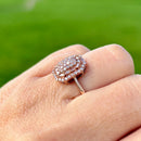 9K玫瑰金群镶钻戒（约0.50克拉）