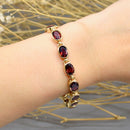 Pyrope-Almandine Garnet 9ct Yellow Gold Tennis Bracelet (23.80cts)