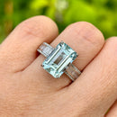 Aquamarine & Diamond Platinum Ring (Approx. 5.07ct)