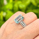 Aquamarine & Diamond Platinum Ring (Approx. 5.07ct)