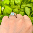 Aquamarine & Diamond Platinum Ring (Approx. 5.07ct)