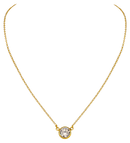 Floating Design Gemstone Birthstone 18ct Yellow Gold Necklace (Custom Made)