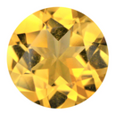 Natural Citrine 5mm Round Brilliant-Cut