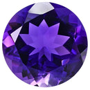 Natural Amethyst Round 5mm Brilliant-Cut