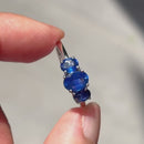 Sapphire Three-Stone Ring in 18ct White Gold (1.73cts)