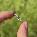 Le Vian 14ct Yellow Gold 0.10ct Diamond & Blueberry Sapphire Eternity Ring