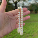 Vintage Cultured Pearl Necklace With 9ct Yellow Gold Clasp (7-7.5mm)