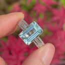 Aquamarine & Diamond Platinum Ring (Approx. 5.07ct)