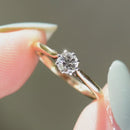 Antique Old Mine Cut Diamond 18ct Yellow Gold Engagement Ring (0.25ct)